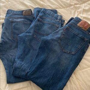 3 pairs of jeans